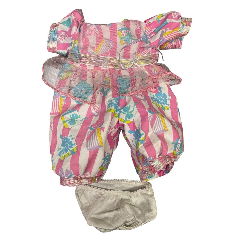 Vintage 1990 Hasbro Cabbage Patch Kids Happy Birthday Outfit Clothes